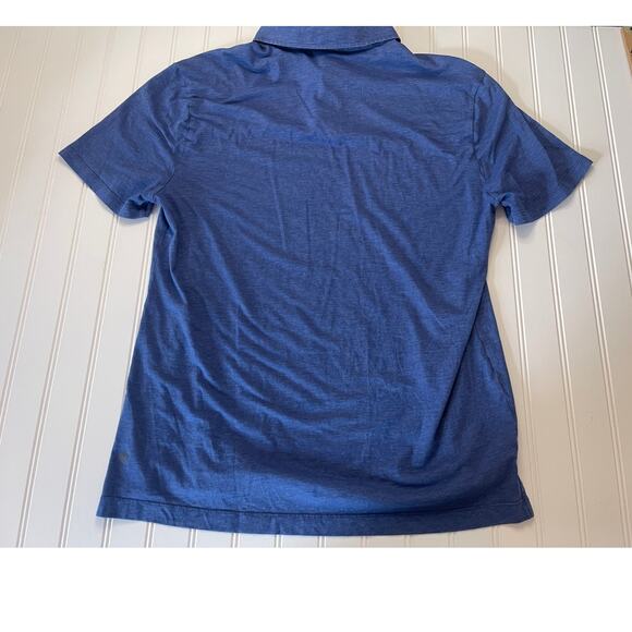 Lululemon Mens Polo Top Shirt Blue Lightweight Size Medium Large? READ - Picture 7 of 9